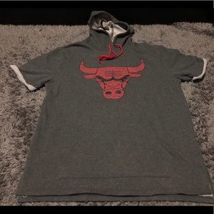 Chicago Bulls Short Sleeve Hoodie